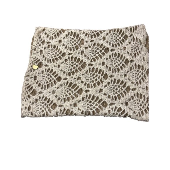 Betsey Johnson Crocheted Lace Infinity ScarfHead Wrap Neck Cowl - Picture 4 of 5